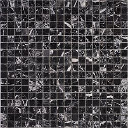 Premium Marble Чистые цвета Nero Marquina Polished Мозаика 1,5x1,5 29,7x29,7 см