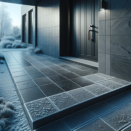 Керамогранит для крыльца: минимальная толщина и обработка от наледи