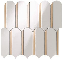 Fap Ceramiche Roma Gold Onice Neve - Onice Miele Archs Микс Полированная  Мозаика 28,2х31см