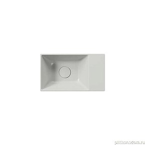 GSI KUBE Раковина X 40x23 без отверстия под смеситель, без перелива серый матовый (9484017)