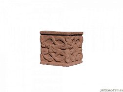 UniStone Орнамент-1 Коричневый Карниз угловой горизонтальный 15,7х15,8x20,5 см