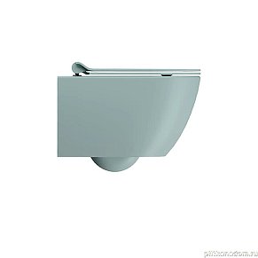 GSI PURA унитаз подвесной PURA безободковый с водоворотной системой смыва Swirlflush фаянсовый голубой матовый (881615)