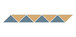 Top Cer Cubic Border Yellow Микс Матовый Бордюр 5,1x39,2 см