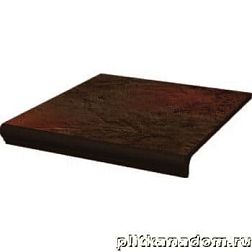 Paradyz Semir Brown Ступень простая с капиносом структурная 30х33х1,1 см