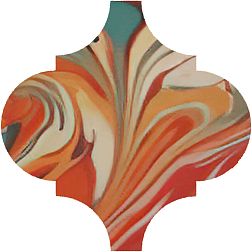 Kerama Marazzi Арабески Венеция VT-A625-65000 Красный Матовый Декор 6,5x6,5 см