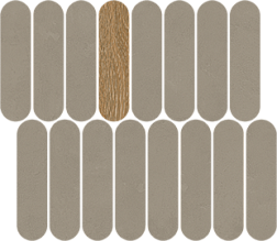 Vives New York Mosaico Rockaway Gris Коричневая Матовая Мозаика 27x31 см