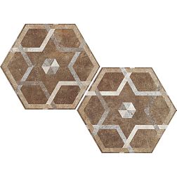 Ceramica Fioranese Heritage Deco Exagona Texture 5 Nat Керамогранит 34,5х40 см