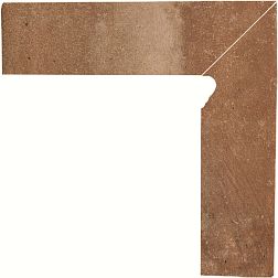 Paradyz Scandiano Rosso Правый Плинтус 8,1x30 (Из двух частей) см