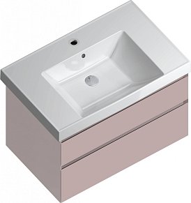 Kerama Marazzi Cubo CU.80\MAL Тумба подвесная 80 2 ящика, мальва матовая