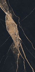 Flavour Granito Faryn Black High Glossy Черный Полированный Керамогранит 60x120 см