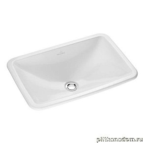 Villeroy Boch Loop Friends 6145 10 01 Встраиваемая раковина 51x34, без отверстия для смесителя, альпийский белый
