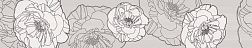 N-ceramica Flower Grey Бордюр 5,7х30 см
