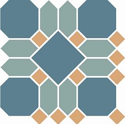 Top Cer Portree Blue Sheet Синяя Матовая Мозаика 29,5x29,5 см