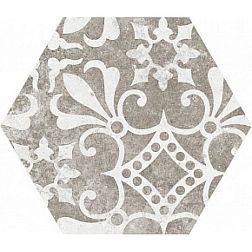 Equipe Hexatile Cement Garden Grey Вставка 17,5х20 см