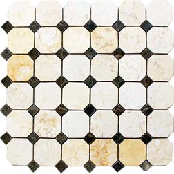 Primacolore Marmo MN184MMC Мозаика 4,8х4,8+1х1 30х30 см
