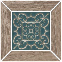 Kerama Marazzi Тровазо ID158 Коричневый темный Матовый наборный Декор 13x13 см
