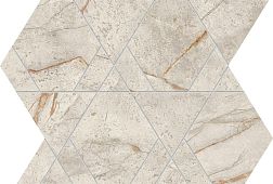 Atlas Concorde Marvel Diva White Everest Triangle Lapp. Серая Мозаика 28,9х33,4 см