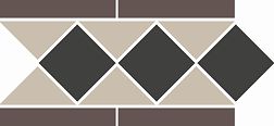 Top Cer Odessa 1 Border Микс Матовый Бордюр 15,1х28 см