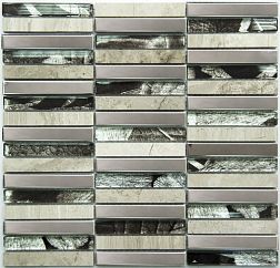 NS-mosaic Metal series MS-622 металл стекло Мозаика 28,5х30 см