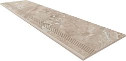 Ametis Oceanmist OM02 Beige Бежевая Матовая Ступень 33x120 см