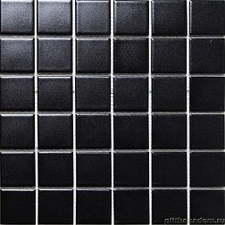Bonaparte Керамическая мозаика Manila Black Черная Матовая Мозаика 30,6х30,6 (4,8х4,8)