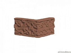 UniStone Плетенка Коричневый Карниз угловой 12,3х12,2x8,4 см