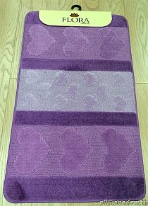 Zalel Flora Hurrem Коврик для ванны, фиолетовый, 2 предмета