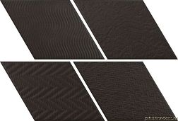 Equipe Rhombus 21295 Black Керамогранит 14x24 см