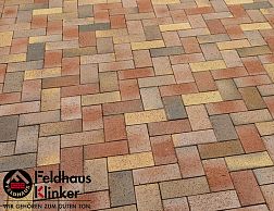 Feldhaus Klinker P415KF Gala Solea Тротуарный клинкер красно-пестро-желтый 20х10х4,5 см