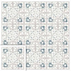 Simpolo Ceramics Motif Scs Berry Голубой Матовый Керамогранит 19,8х19,8 см