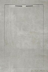 Aquanit Beton Grey Slope Line Душевой поддон 80х120