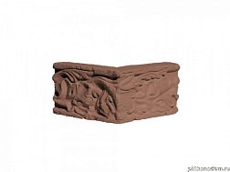 UniStone Барокко Коричневый Карниз угловой 12,4x8,6x2,5 см