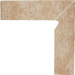 Paradyz Ilario Beige Mat Цоколь правый 2-элемента 8,1х30 см