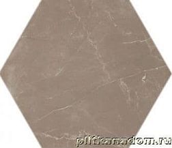 Casalgrande Padana Marmoker Travertino Moka Esagono Lucido Декор 51,9х30 см