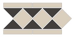 Top Cer Cubic Border Микс Матовый Бордюр 15,1х28 см