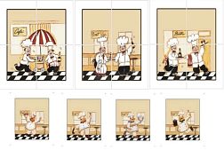 Фотоплитка Cooks Декор (3 шт. 20х20 + 4 шт. 10х10) см