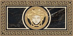 Versace Marble 240433 Rosone Levigato Nero S Laurent Панно 58,5х117,2 см