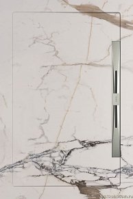 Aquanit Slope Nova Душевой поддон из керамогранита, цвет Havana Beyaz, 80x120