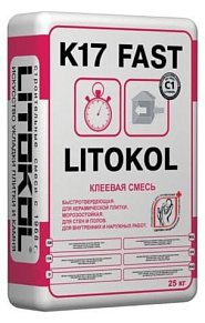 Litokol К17 Fast Быстротвердеющая клеевая смесь 25 кг117