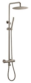 Boheme Uno Стойка для душа c термостатом Nickel Brush