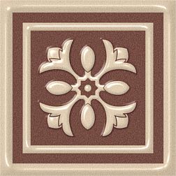 Estima Декоративная вставка Venezia Beige Коричневая Неполированная 5,8x5,8 см