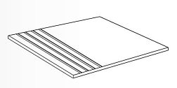 Vives Ribadeo Grafito peldano Ступень 30x30 см