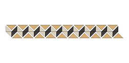 Top Cer Inver Jeddah Border Микс Матовый Бордюр 5,3x41,3 см
