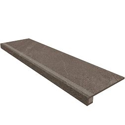 Estima Gabbro GB 03 Anthracite Неполированная + Подступенок (14,5x120) Серая Ступень 33х120 см