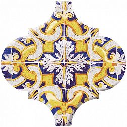 Kerama Marazzi Арабески Майолика OP-A159-65000 Декор Орнамент 6,5х6,5 см