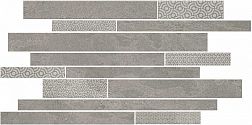 Kerama Marazzi Ламелла SBM010-SG458420 Декор серый мозаичный 25х50,2 см