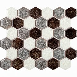 Imagine Mosaic Мозаика из керамики Esagono Misto Classico 24,5х28,5 (4,4х5) см