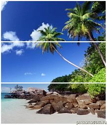 Cerrol Durango Playa-3 B Панно (из 3-х плиток) 60х50 см