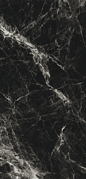 Flavour Granito Nero Marquina High Glossy Черный Полированный Керамогранит 60x120 см