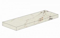 Atlas Concorde Russia Allure Капрайя Белая Матовая Ступень Угловая Левая 33x160 см